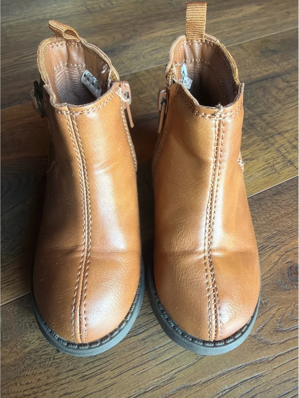 Carter's Toddler Girls Brown Ankle Boots with Heart Buckle Detail Size 6M